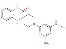 1-[2-amino-6-(methylamino)-4-pyrimidinyl]-1',4'-dihydro-3'H-spiro[piperidine-4,2'-quinoxalin]-3'-one