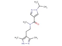 N-[2-(3,5-dimethyl-1H-pyrazol-4-yl)ethyl]-1-isopropyl-N-methyl-1H-pyrazole-4-carboxamide