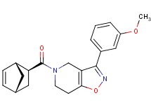 5-[(1R*,2S*,4R*)-bicyclo[2.2.1]hept-5-en-2-ylcarbonyl]-3-(3-methoxyphenyl)-4,5,6,7-tetrahydroisoxazolo[4,5-c]pyridine