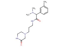 2-(dimethylamino)-2-(3-methylphenyl)-N-[3-(3-oxo-1-piperazinyl)propyl]acetamide