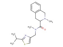 N-[(2-isopropyl-1,3-thiazol-4-yl)methyl]-N,2-dimethyl-1,2,3,4-tetrahydro-3-isoquinolinecarboxamide