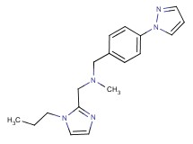 N-methyl-1-(1-propyl-1H-imidazol-2-yl)-N-[4-(1H-pyrazol-1-yl)benzyl]methanamine