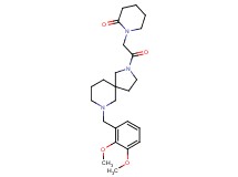 1-{2-[7-(2,3-dimethoxybenzyl)-2,7-diazaspiro[4.5]dec-2-yl]-2-oxoethyl}-2-piperidinone
