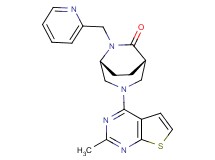 (1S*,5R*)-3-(2-methylthieno[2,3-d]pyrimidin-4-yl)-6-(pyridin-2-ylmethyl)-3,6-diazabicyclo[3.2.2]nonan-7-one