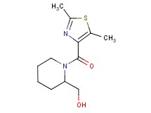 {1-[(2,5-dimethyl-1,3-thiazol-4-yl)carbonyl]piperidin-2-yl}methanol