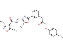 3,5-dimethyl-N-{[5-methyl-2-(3-{[(4-methylphenoxy)acetyl]amino}phenyl)-1,3-oxazol-4-yl]methyl}-4-isoxazolecarboxamide