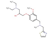 1-(diethylamino)-3-(2-methoxy-4-{[methyl(1,3-thiazol-2-ylmethyl)amino]methyl}phenoxy)-2-propanol