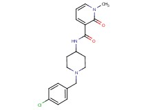 N-[1-(4-chlorobenzyl)piperidin-4-yl]-1-methyl-2-oxo-1,2-dihydropyridine-3-carboxamide