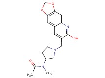 N-{1-[(6-hydroxy[1,3]dioxolo[4,5-g]quinolin-7-yl)methyl]-3-pyrrolidinyl}-N-methylacetamide