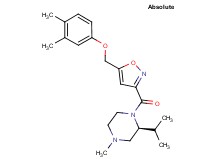 (2S)-1-({5-[(3,4-dimethylphenoxy)methyl]-3-isoxazolyl}carbonyl)-2-isopropyl-4-methylpiperazine