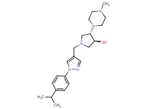 (3S*,4S*)-1-{[1-(4-isopropylphenyl)-1H-pyrazol-4-yl]methyl}-4-(4-methylpiperazin-1-yl)pyrrolidin-3-ol