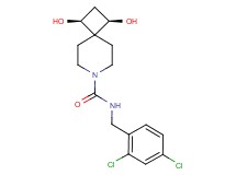 (1R*,3S*)-N-(2,4-dichlorobenzyl)-1,3-dihydroxy-7-azaspiro[3.5]nonane-7-carboxamide
