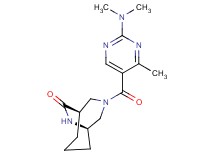 (1S*,5R*)-3-{[2-(dimethylamino)-4-methyl-5-pyrimidinyl]carbonyl}-3,9-diazabicyclo[3.3.2]decan-10-one