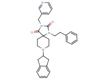 8-(2,3-dihydro-1H-inden-2-yl)-1-(2-phenylethyl)-3-(3-pyridinylmethyl)-1,3,8-triazaspiro[4.5]decane-2,4-dione