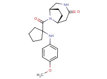 (1S*,6R*)-9-({1-[(4-methoxyphenyl)amino]cyclopentyl}carbonyl)-3,9-diazabicyclo[4.2.1]nonan-4-one