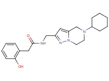 N-[(5-cyclohexyl-4,5,6,7-tetrahydropyrazolo[1,5-a]pyrazin-2-yl)methyl]-2-(2-hydroxyphenyl)acetamide
