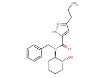 N-benzyl-N-[(1R*,2R*)-2-hydroxycyclohexyl]-3-propyl-1H-pyrazole-5-carboxamide
