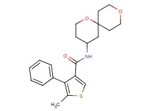 N-1,9-dioxaspiro[5.5]undec-4-yl-5-methyl-4-phenylthiophene-3-carboxamide