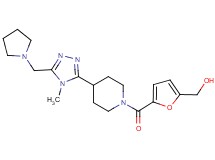 [5-({4-[4-methyl-5-(pyrrolidin-1-ylmethyl)-4H-1,2,4-triazol-3-yl]piperidin-1-yl}carbonyl)-2-furyl]methanol