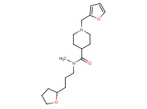 1-(2-furylmethyl)-N-methyl-N-[3-(tetrahydro-2-furanyl)propyl]-4-piperidinecarboxamide