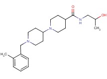 N-(2-hydroxypropyl)-1'-(2-methylbenzyl)-1,4'-bipiperidine-4-carboxamide