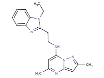 N-[2-(1-ethyl-1H-benzimidazol-2-yl)ethyl]-2,5-dimethylpyrazolo[1,5-a]pyrimidin-7-amine