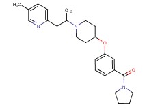5-methyl-2-(2-{4-[3-(1-pyrrolidinylcarbonyl)phenoxy]-1-piperidinyl}propyl)pyridine