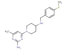 4-methyl-6-(4-{[4-(methylthio)benzyl]amino}piperidin-1-yl)pyrimidin-2-amine