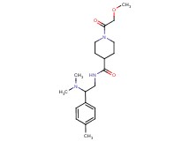 N-[2-(dimethylamino)-2-(4-methylphenyl)ethyl]-1-(methoxyacetyl)-4-piperidinecarboxamide