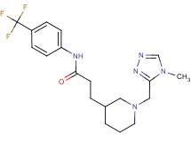 3-{1-[(4-methyl-4H-1,2,4-triazol-3-yl)methyl]piperidin-3-yl}-N-[4-(trifluoromethyl)phenyl]propanamide