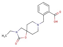 2-[(3-ethyl-2-oxo-1-oxa-3,8-diazaspiro[4.5]dec-8-yl)methyl]benzoic acid