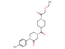 4-{[1-(ethoxyacetyl)-4-piperidinyl]carbonyl}-1-(4-methylphenyl)-2-piperazinone