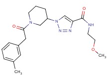 N-(2-methoxyethyl)-1-{1-[(3-methylphenyl)acetyl]-3-piperidinyl}-1H-1,2,3-triazole-4-carboxamide