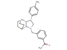 1-(3-{[(3R*,3aR*,7aR*)-3-(4-methylphenyl)hexahydro-4,7-ethanopyrrolo[3,2-b]pyridin-1(2H)-yl]methyl}phenyl)ethanone