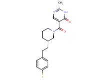 5-({3-[2-(4-fluorophenyl)ethyl]-1-piperidinyl}carbonyl)-2-methyl-4(3H)-pyrimidinone
