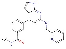 N-methyl-3-{6-[(pyridin-2-ylmethyl)amino]-1H-pyrrolo[2,3-b]pyridin-4-yl}benzamide