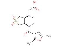 [(4aR*,7aS*)-4-(2,5-dimethyl-3-furoyl)-6,6-dioxidohexahydrothieno[3,4-b]pyrazin-1(2H)-yl]acetic acid