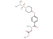 methyl N-[4-({1-[(dimethylamino)sulfonyl]-4-piperidinyl}oxy)benzoyl]-N-methylglycinate
