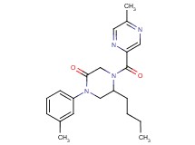 5-butyl-1-(3-methylphenyl)-4-[(5-methyl-2-pyrazinyl)carbonyl]-2-piperazinone