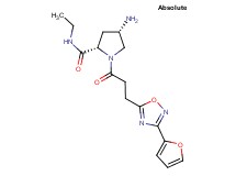 (4S)-4-amino-N-ethyl-1-{3-[3-(2-furyl)-1,2,4-oxadiazol-5-yl]propanoyl}-L-prolinamide