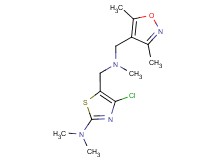 4-chloro-5-{[[(3,5-dimethylisoxazol-4-yl)methyl](methyl)amino]methyl}-N,N-dimethyl-1,3-thiazol-2-amine