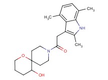 9-[(2,4,7-trimethyl-1H-indol-3-yl)acetyl]-1-oxa-9-azaspiro[5.5]undecan-5-ol