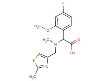 (4-fluoro-2-methoxyphenyl){methyl[(2-methyl-1,3-thiazol-4-yl)methyl]amino}acetic acid