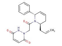 1-{2-[(2R*,6S*)-2-allyl-6-phenyl-3,6-dihydropyridin-1(2H)-yl]-2-oxoethyl}-1,2-dihydropyridazine-3,6-dione