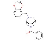 (1R*,5R*)-3-benzoyl-6-(2,3-dimethoxybenzyl)-3,6-diazabicyclo[3.2.2]nonane