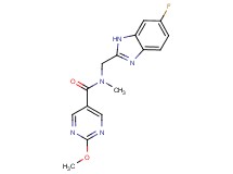 N-[(6-fluoro-1H-benzimidazol-2-yl)methyl]-2-methoxy-N-methylpyrimidine-5-carboxamide