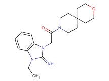 1-ethyl-3-[2-(3-oxa-9-azaspiro[5.5]undec-9-yl)-2-oxoethyl]-1,3-dihydro-2H-benzimidazol-2-imine