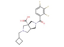 (3aR*,6aR*)-2-(cyclobutylmethyl)-5-(2,3,4-trifluorobenzoyl)hexahydropyrrolo[3,4-c]pyrrole-3a(1H)-carboxylic acid