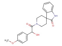 1'-[hydroxy(4-methoxyphenyl)acetyl]spiro[indole-3,4'-piperidin]-2(1H)-one