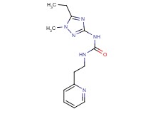 N-(5-ethyl-1-methyl-1H-1,2,4-triazol-3-yl)-N'-[2-(2-pyridinyl)ethyl]urea bis(trifluoroacetate)